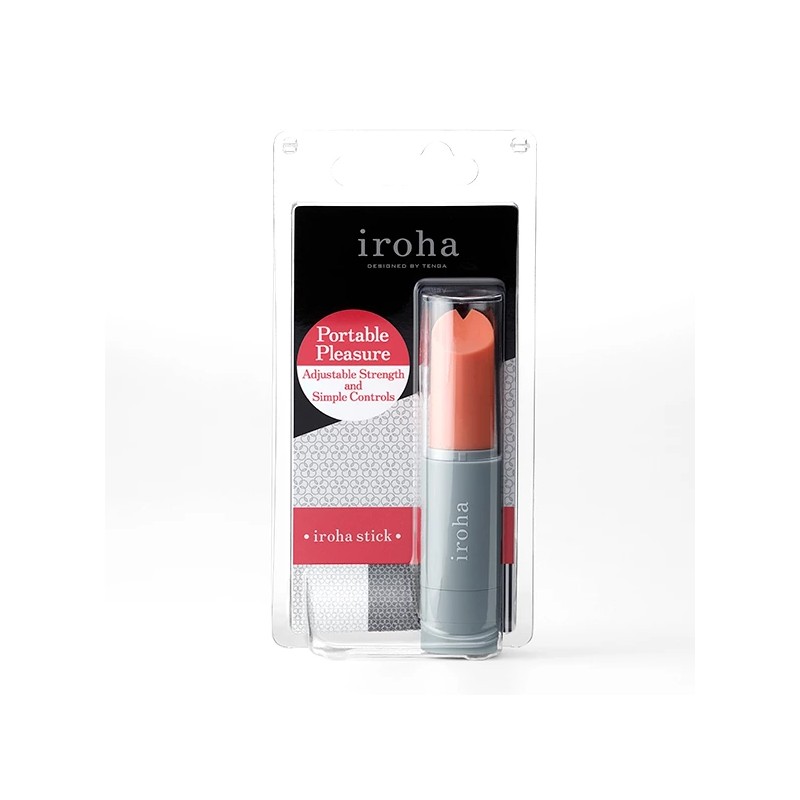 Wibrator - Iroha by Tenga Stick Grey Pink